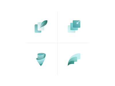 App icon explorations app concept document icon logo signing turquoise ui