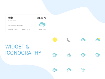 Weather Widget and Icons icons iconset ui weather weather app weather icon weather widget widget