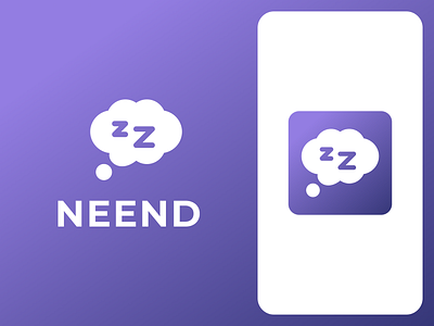Neend App Logo app app icon branding design graphic design health and wellness illustration logo logo design sleep sleep logo vector