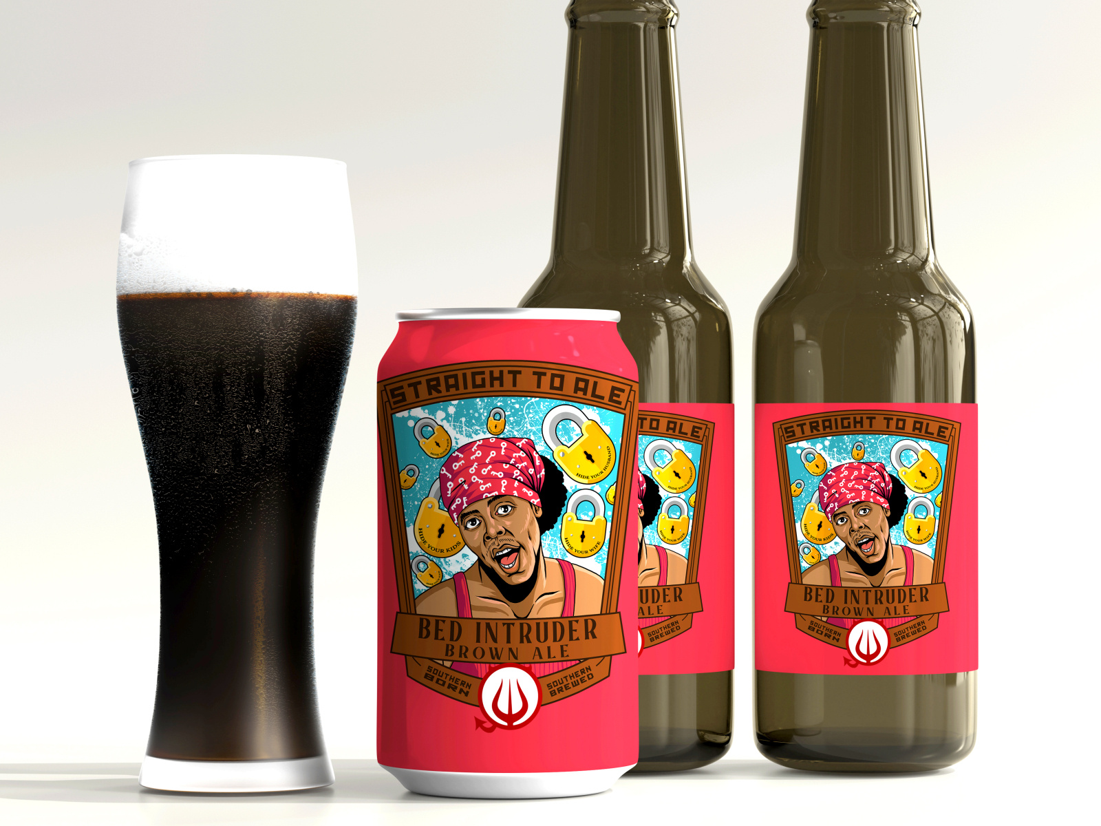 Straight to Ale Beer Label Illustration by Danny Perdana on Dribbble