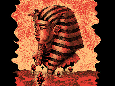 Ozymandias artwork band dark art egypt egyptian heavy metal illustration merchandise music poster tshirt