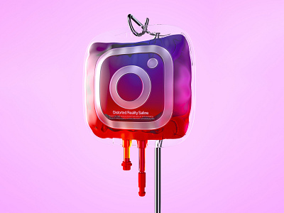 Distorted Reality Saline 3dart 3dartist arnoldrender blood bag c4d cinema4d clean colorful concept creative creative design digital art digitalart idea inspiration instagram maxon ui uxui