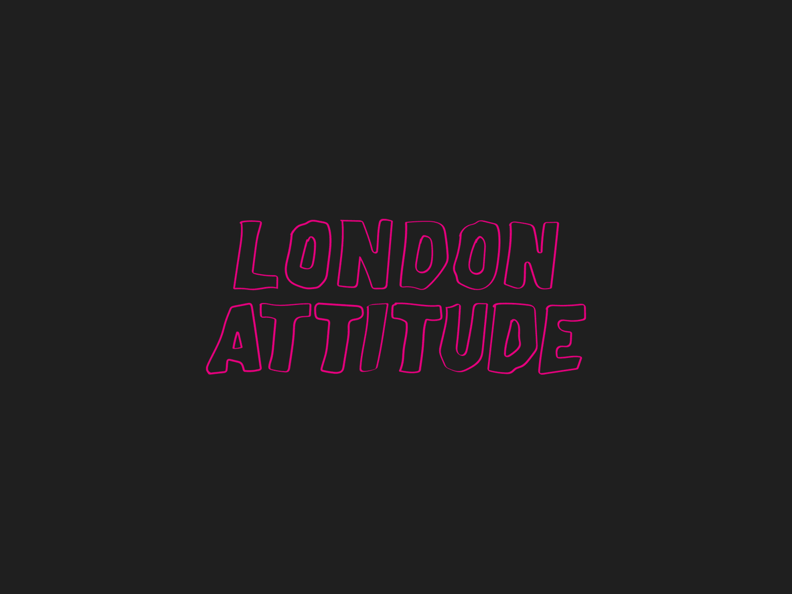 LONDON ATTITUDE animatedgif animation art direction color design identity illustration logo typography