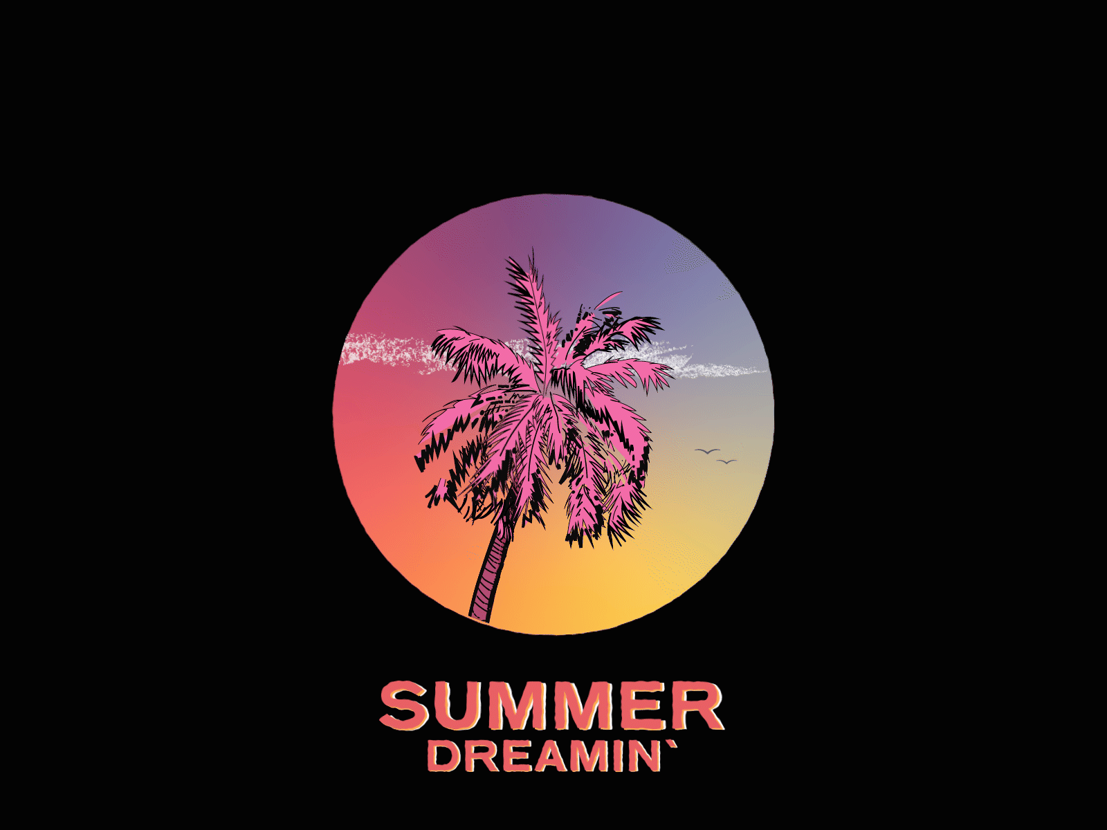 Summer Dreamin' after effects animatedgif animation art direction color design experiment graphic design illustration summer