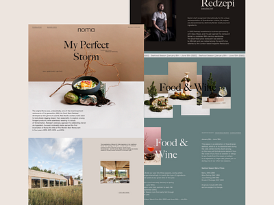 Molecular Gastronomy Restaurant concept layout minimal restaurant ui design web design