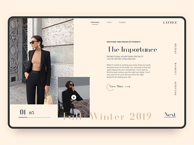 Fashion Store Concept concept e commerce fashion store homepage landing page layout shopping typography ui ux website