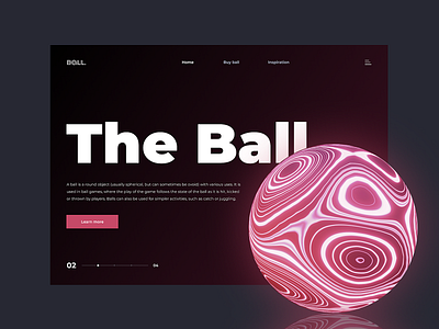 The Ball creative creative design creative layout design download filter graphic inspired theme ui userinterface webdesign