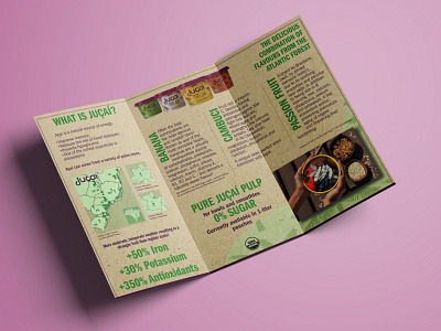 Juçaí Eco-friendly Trifold Brochure