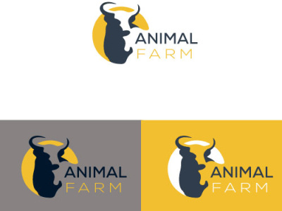 animal farm logo by Nusrath Jahan Trisha on Dribbble