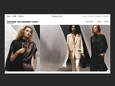 Massimo Dutti Limited Edition FW20 animation branding branding design design digital editorial fashion typography web webdesign