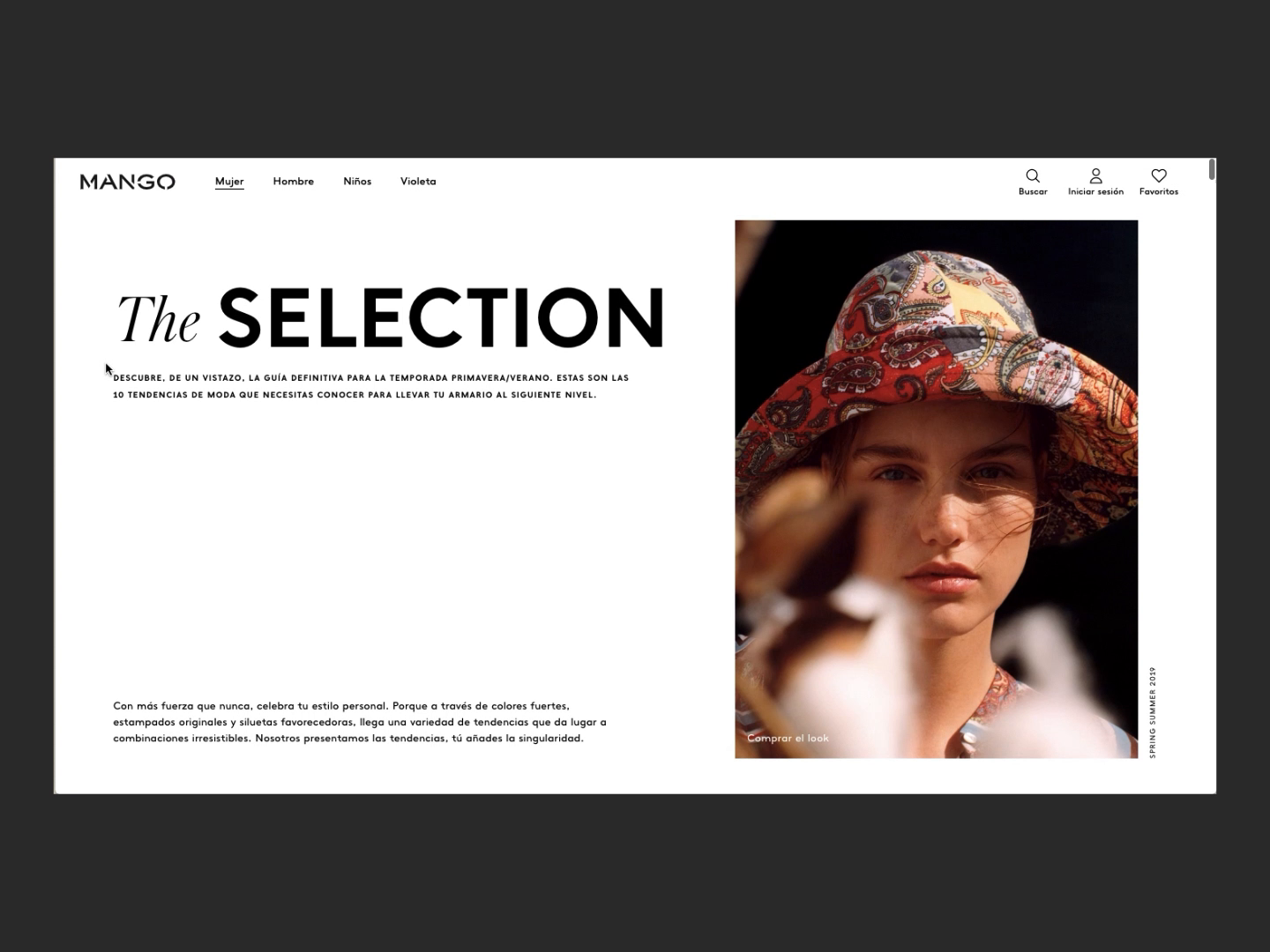 The Selection. Mango Editorial. by Laura Cantabrana on Dribbble