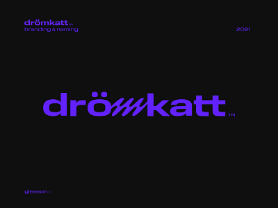 Drömkatt Naming & Branding brand branding creative custom logo design icon design identity logo typogoraphy