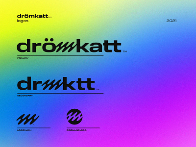 Drömkatt Logo brand branding creative custom logo design icon design identity logo typogoraphy typography