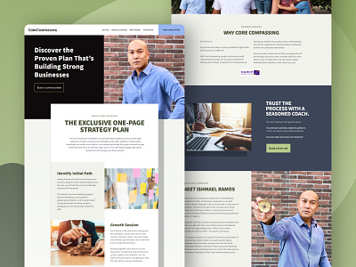 Core Compassing: Landing Page Concept business clean design coaching landing minimal design web website website builder website design