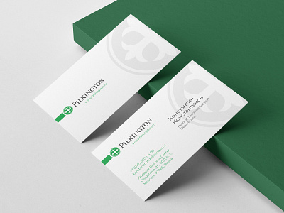 Business Card Design Project For Pilkington Glass.