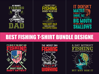 Best Fishing T-Shirt Bundle Design