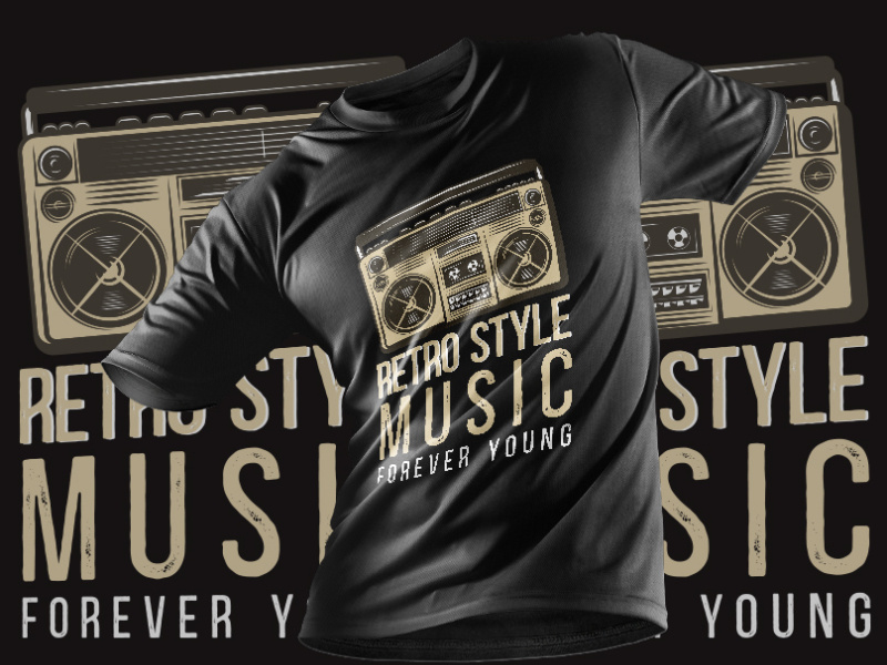t shirt music design