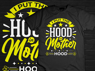 Motherhood t shirt design for mothers day