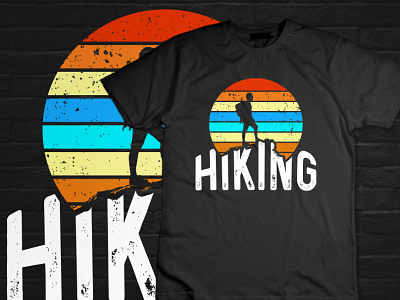 Mountain hiking t shirts design