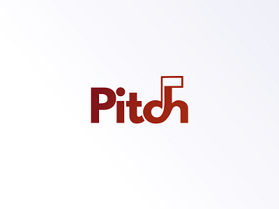 Logo Design / Pitch Music App adobe icon illustrator logo logotype typography