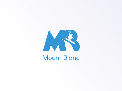 Logo Design / Mount Blanc Ski Resort illustrator logo