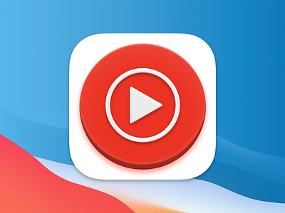 YouTube Music App Icon (Big Sur Style) app big sur google icon macos music photoshop youtube