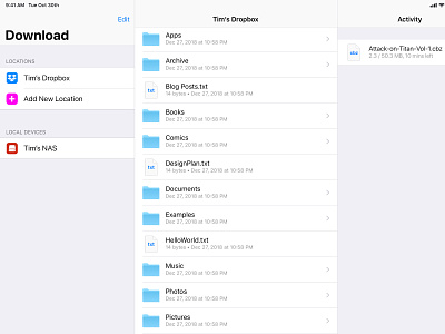 TOFileKit - A flexible file downloader for iOS app design flat icomics ios iphone photoshop