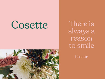 Cosette logo branding logo typography