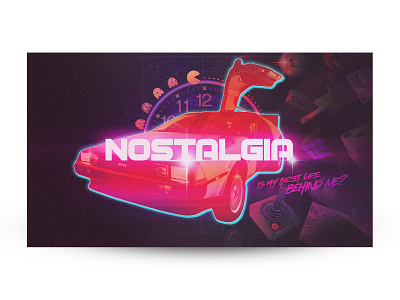 Nostalgia 80s backtothefuture branding colors design illustration neon nostalgia vector