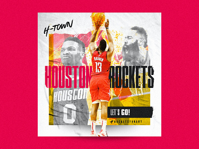 Houston Rockets Artwork colors design fan art houston rockets illustration