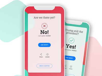 Webapp for sharing Yes/No questions