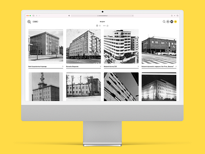 Glass, metal, detail. Gdynia's Modernism on-line / web design