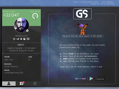 Daily UI Challenge #006 - User Profile