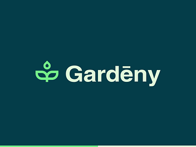 Gardēny | Identity design for a gardening service brand identity branding derivation design family business flat gardening green identity design logo natural service simple logo