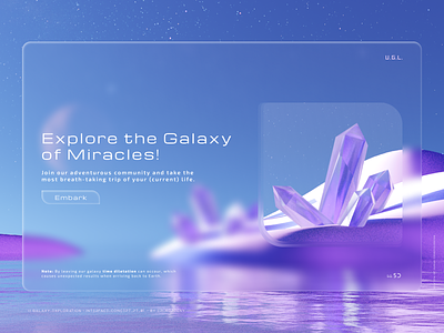 Galaxy Exploration - 3D Design & UI Concept pt. 1.