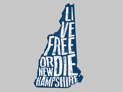 Live Free Or Die Graphic adobe illustrator distressed graphicdesign livefree livefreeordie mesh monadnock newengland newhampshire promotional rustic screenprinting tourist tshirtart tshirtdesign