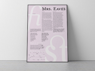 Mrs. Eaves Type Specimen Poster