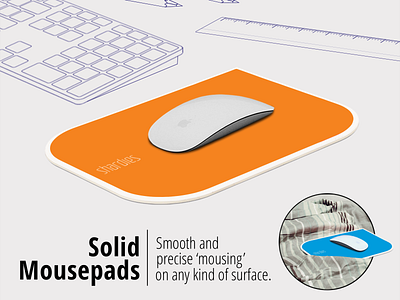 Solid Mousepad computer accessories industrial design office design office desk accessories office life product design