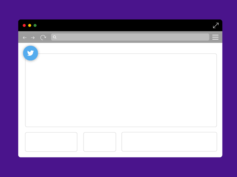 Twitter Concept animated animated gif concept interactive prototype material design twitter widget ui