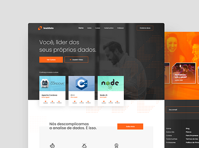 Leaddata - EAD Landing page branding design ui ux web website