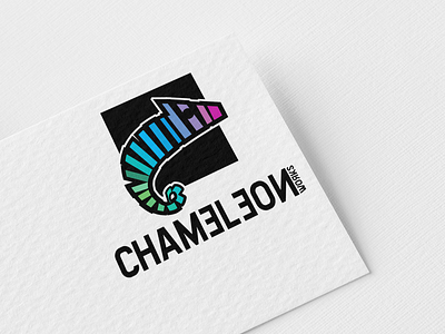 ChameleonWORKS Logo brand chameleon logo logo design