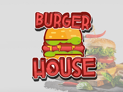BurgerHouse Logo burger burger house burger logo fast food logo