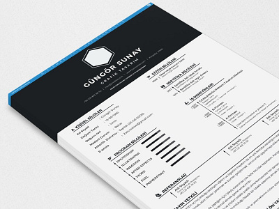 Free PSD Resume Template with Elegant Style Design cv download free cv free cv template free resume free resume template free template freebie freebies resume