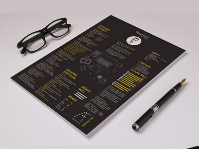Free Creative Resume Template with Black Color Scheme cv download free cv free cv template free resume free resume template free template freebie freebies resume