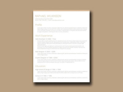 Free Crafty Resume Template with Casual Design