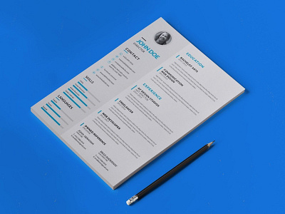 Free Elegant Curriculum Vitae template