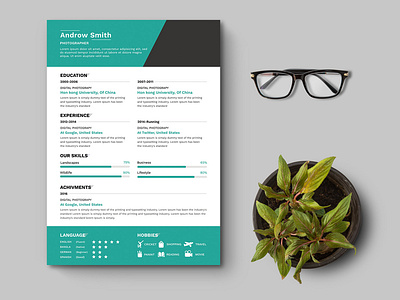 Free Photographer Curriculum Vitae template