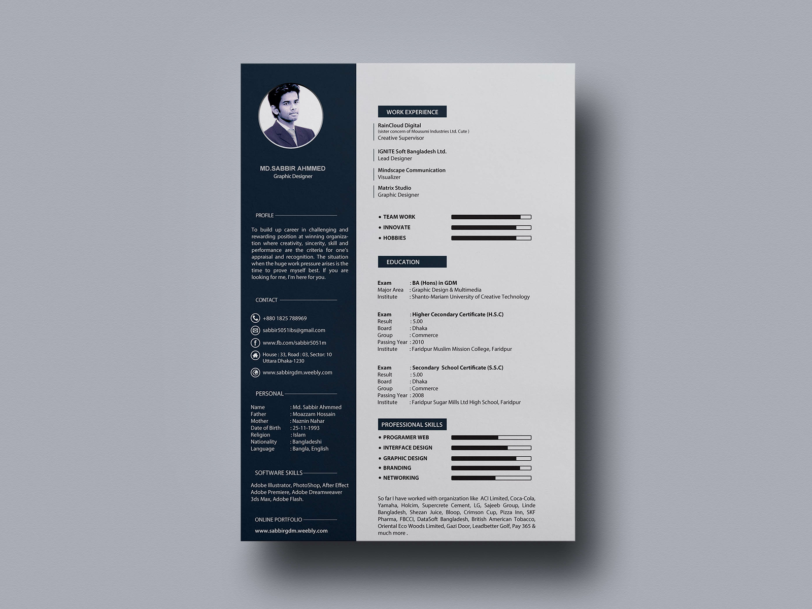 cool resume templates .doc