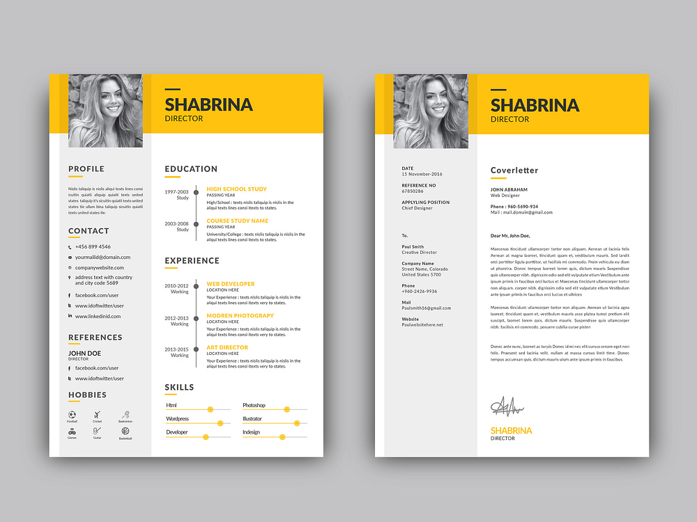 Free Curriculum Vitae Template designs, themes, templates and