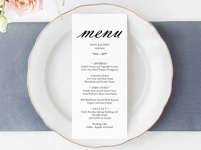 Free Wedding Menu Template design freebie freebies menu menu design menu template wedding wedding menu wedding menu template